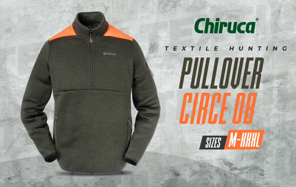Circe pullover, another novelty in the Chiruca® textile collection